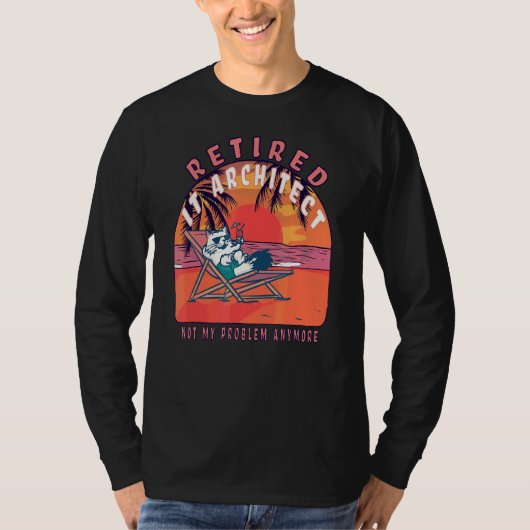 pensionering IT architect T-shirt (Voorkant)