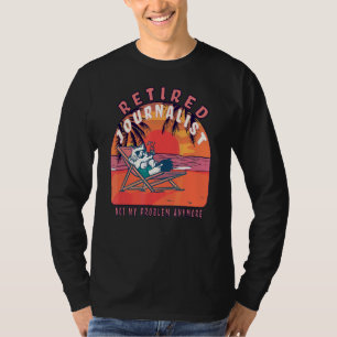 pensionering journalist in ruste t-shirt