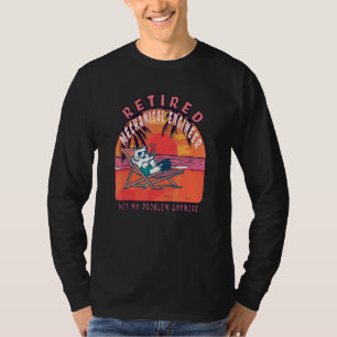pensionering machinist in ruste t-shirt