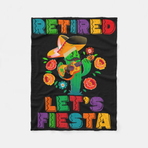 Pensionering Mexicano Laten we Fiesta Gepensioneer Fleece Deken