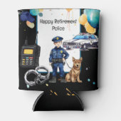 Pensionering politie blikjeskoeler (Voorkant)