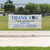 Pensionering politieagent Dank je banner (Insitu)