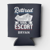 Pensionering postpersoneel Funny Remoe Mailman Gag Blikjeskoeler (Voorkant)