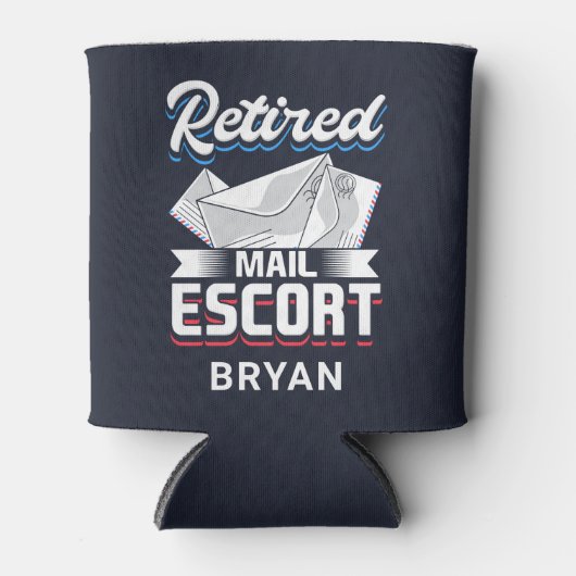 Pensionering postpersoneel Funny Remoe Mailman Gag Blikjeskoeler (Voorkant)