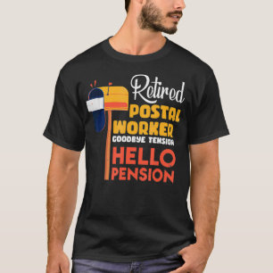 Pensionering postpersoneel Gifts Funny Reberekend T-shirt
