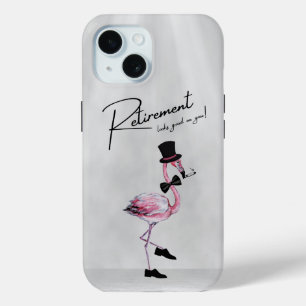 Pensionering staat je goed! Dapper Pink Flamingo