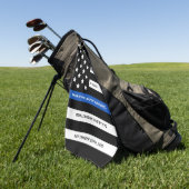 Pensionering van de politie - Aangepersonaliseerd  Golfhanddoek (Groen)