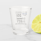 Pensionering van de politie - Aangepersonaliseerd Shot Glas (Achterkant)