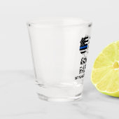 Pensionering van de politie - Aangepersonaliseerd Shot Glas (Links)