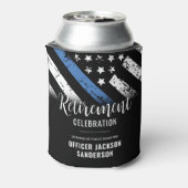 Pensionering van de politie in het kader van de bl blikjeskoeler (Blikje Achterkant)