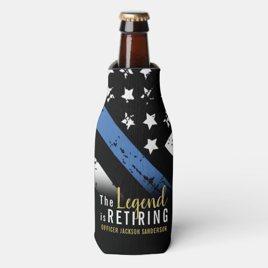 Pensionering van de politie in het kader van de bl flesjeskoeler (Fles Voorkant)