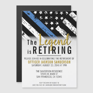 Pensionering van de politie in het kader van de bl magnetische uitnodiging