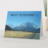 pensionering van een roadtrip kaart (Voorkant)