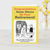 pensionering van landmeter kaart (Gele Bloem)