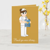 pensionering van verpleegkundigen kaart (Gele Bloem)