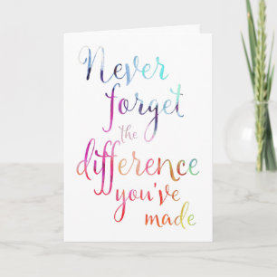 Pensionering Vergeet nooit appreciatie Kaart