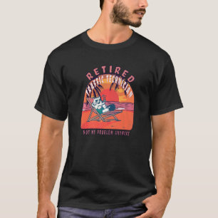 pensionering verkeerstechnicus in ruste t-shirt