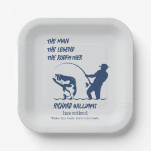 Pensionering Vist de Rodfather Big Fish Papieren Bordje