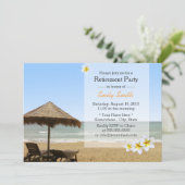 Pensioneringspartij voor bestrating Plumeria Beach Kaart (Staand voorkant)