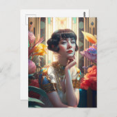 Pensive muuse briefkaart (Voorkant / Achterkant)