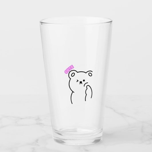 Pensive Panda Mok Glas (Voorkant)