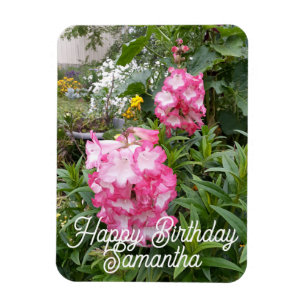 Penstemon Flower Garden floral Birthday Magnet Magneet
