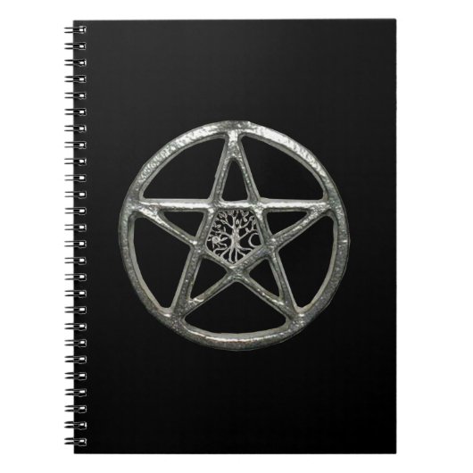 Pentacle Arbre De Vie Carnet Spiral (Devant)