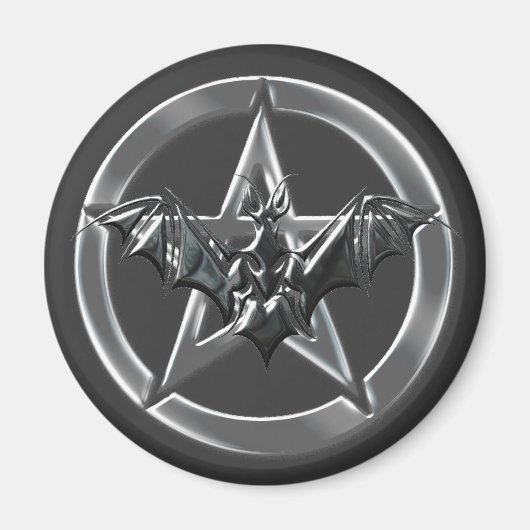 Pentacle Bat Magneet (Voorkant)