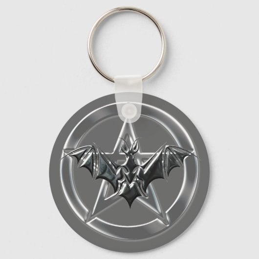 Pentacle Bat Sleutelhanger (Voorkant)