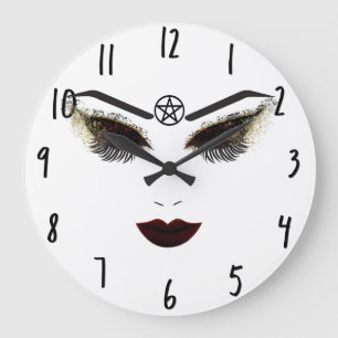 Pentacle Beauty Face Wimpers & Donkere Lippen Make Grote Klok