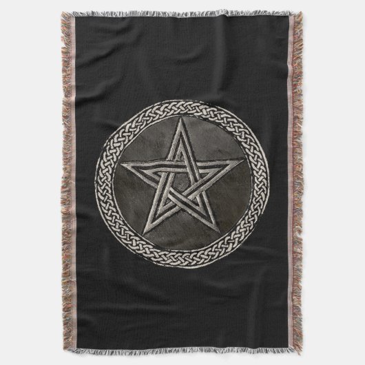 Pentacle Celtic Circle Deken (Voorkant Verticaal)