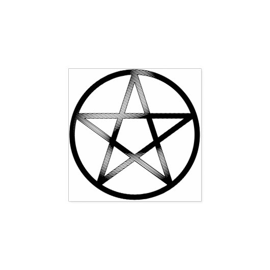 Pentacle-Etched Rubberstempel (Afrduk)
