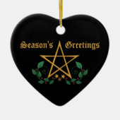 Pentacle Keramisch Ornament (Voorkant)