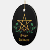 Pentacle Keramisch Ornament (Links)