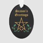 Pentacle Star Witchy Ornament (devant)