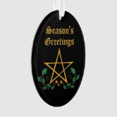Pentacle Star Witchy Ornament (devant)