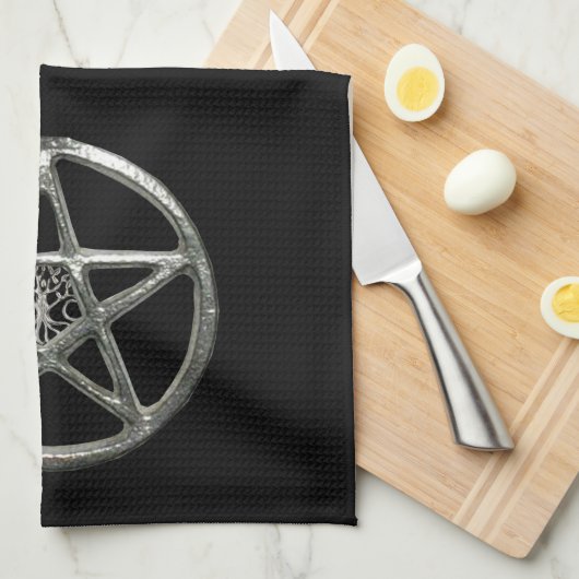 Pentacle Tree Of Life Serviette de cuisine (Quart Plié)