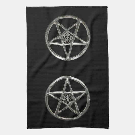 Pentacle Tree Of Life Serviette de cuisine (Vertical)