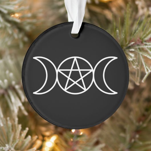 Pentacle Triple Moon Godin Ornament (Boom)