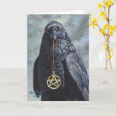 Pentacle van de kraai kaart (Gele Bloem)