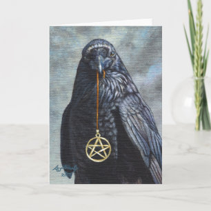 Pentacle van de kraai kaart