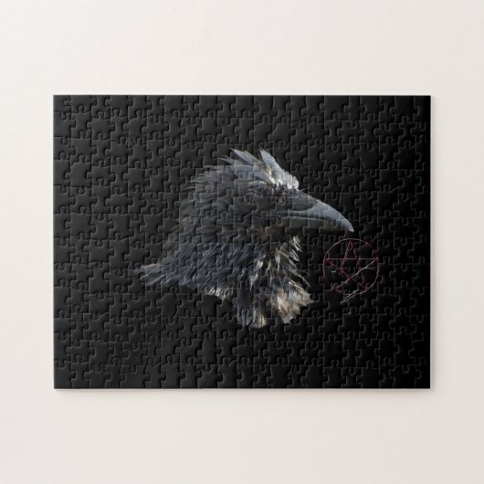 Pentacle Wiccan Gothique Ravens Puzzle (Horizontal)