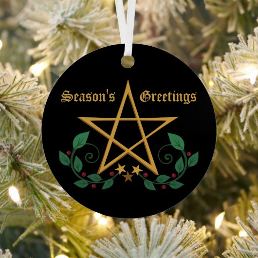 Pentacle Witchy-Ornament Metalen Ornament (Insitu)