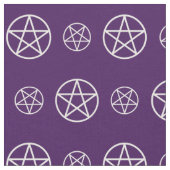 Pentacles blancs sur tissu de sorcière mauve Cheek (Fermer)