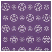 Pentacles blancs sur tissu de sorcière mauve Cheek (Échantillon)