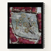 Pentacules sur le Carnet opal dendritique et Rose (Dos)