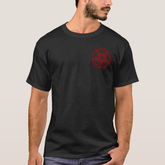 Pentagram 2-zijdig t-shirt (Voorkant)