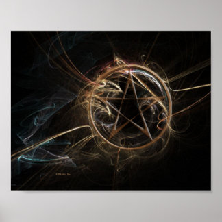 Pentagram 8 x 10 inch afdrukken poster