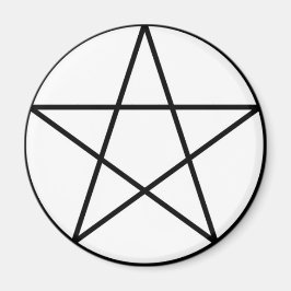 Pentagram binnen cirkel magneet