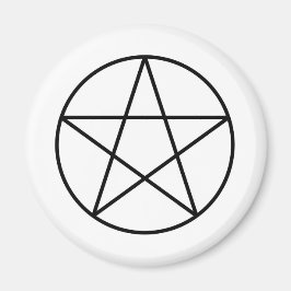 Pentagram binnen cirkel magneet